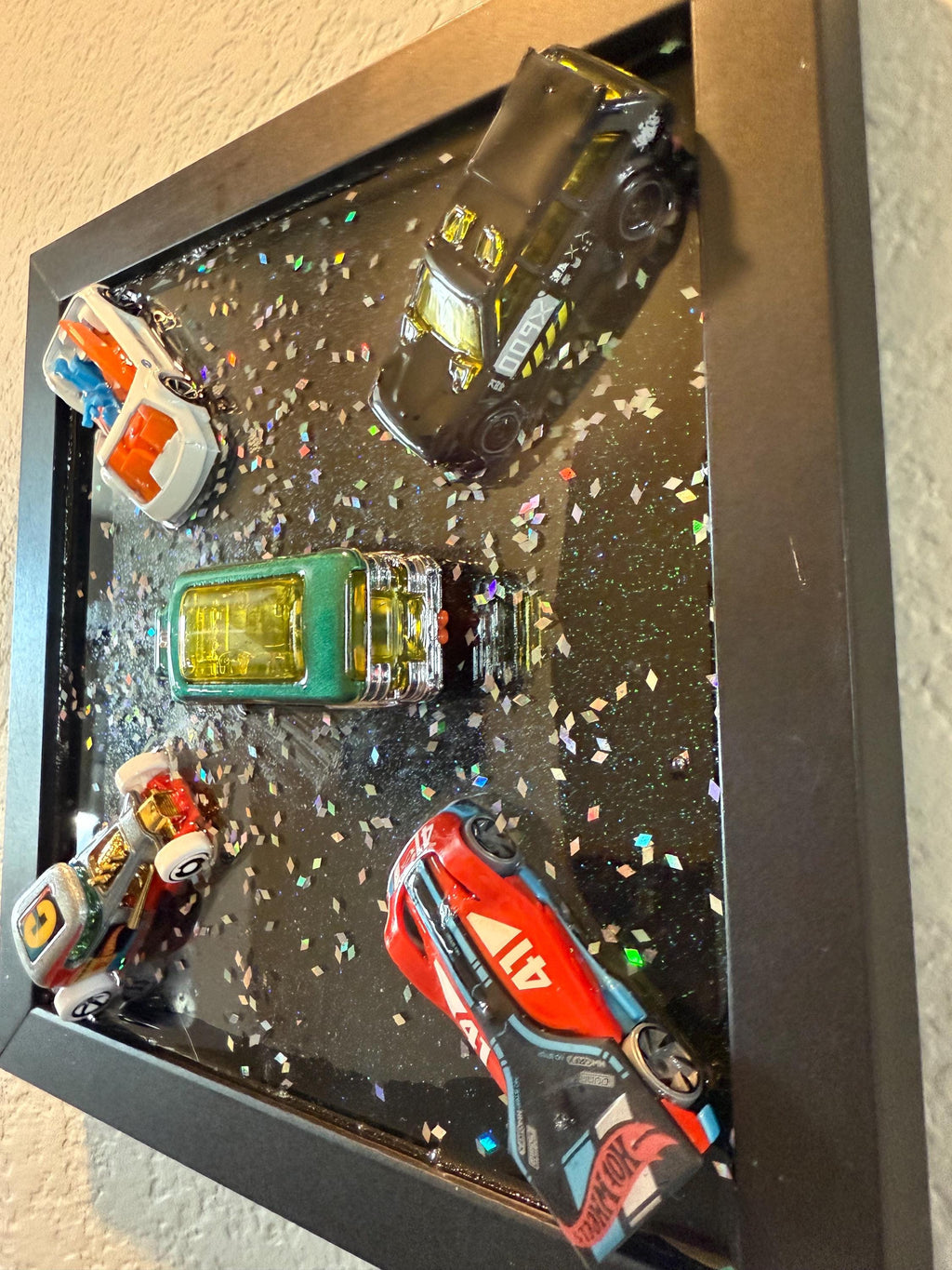 Hot Wheels Wall art.