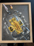 Colonel E.H. Taylor Single Barrel Bottled In Bond Bourbon/Whiskey broken bottle wall art