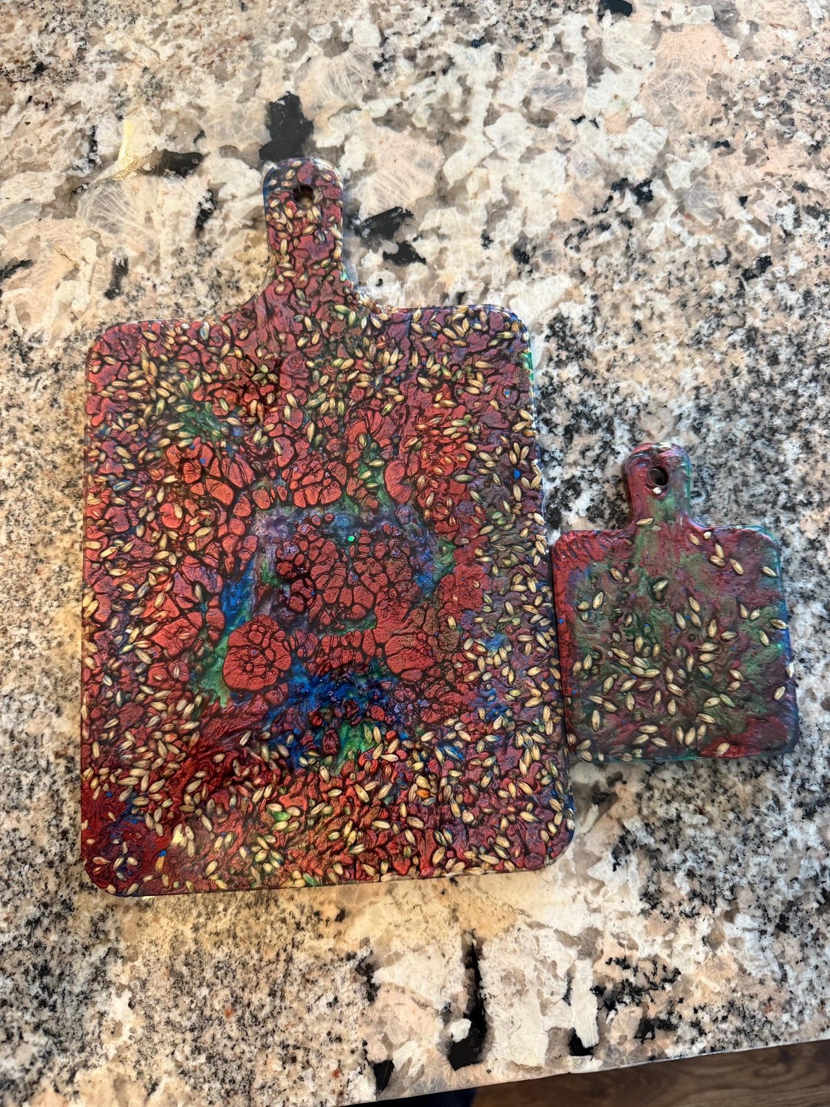 Acrilic two piece charcuterie/cutting board