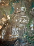 Patron Tequila broken bottle wall art