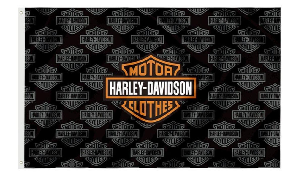 Harley Davidson Motorcycle Enthusiast 3x5 ft Flag/Banner Garage Wall Banner