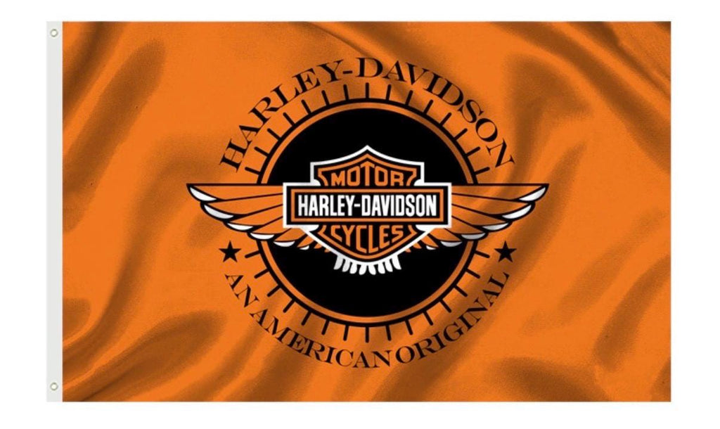 Harley Davidson Motorcycle Enthusiast 3x5 ft Flag/Banner Garage Wall Banner