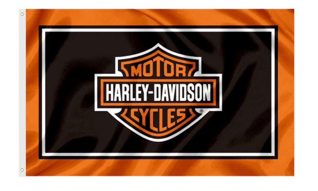 Harley Davidson Motorcycle Enthusiast 3x5 ft Flag/Banner Garage Wall Banner