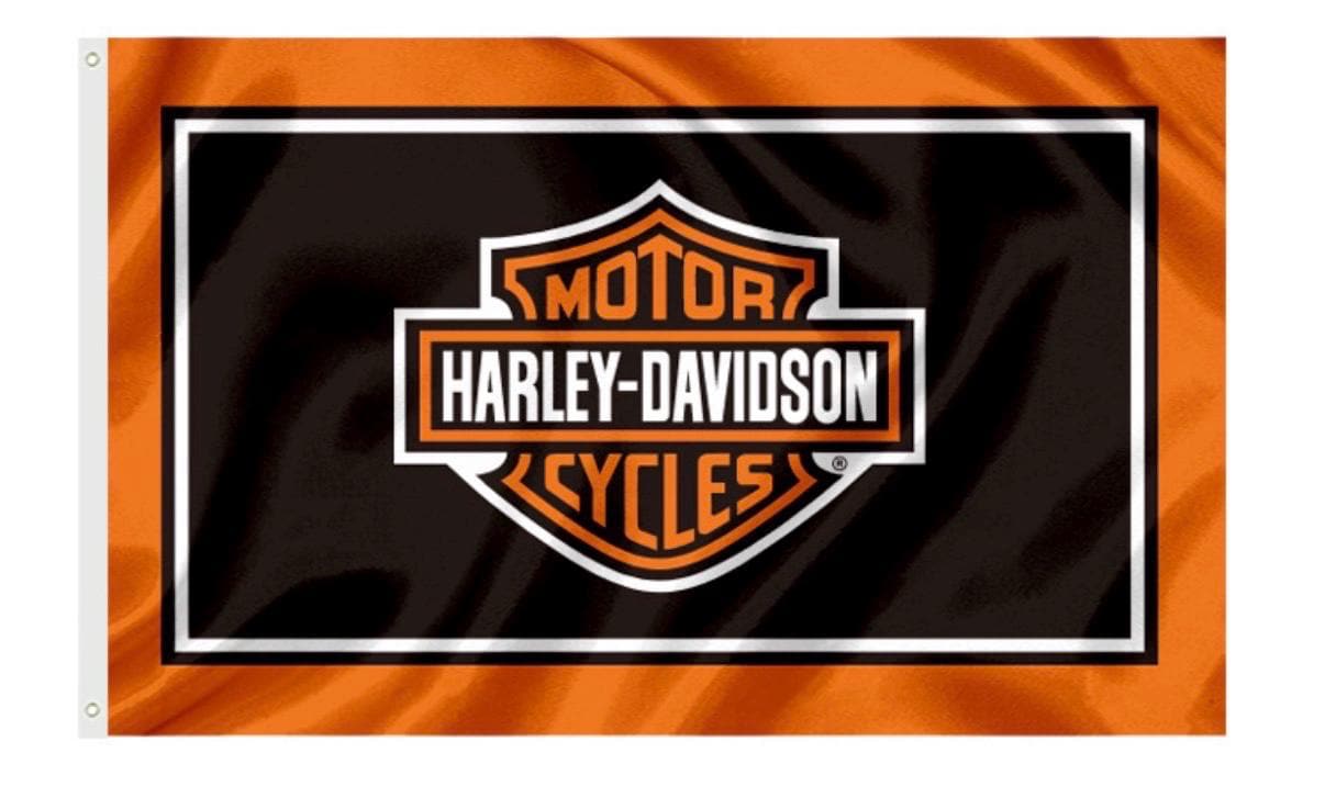 Harley Davidson Motorcycle Enthusiast 3x5 ft Flag/Banner Garage Wall Banner