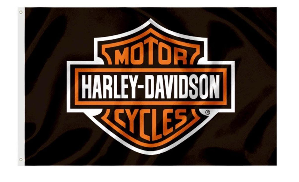 Harley Davidson Motorcycle Enthusiast 3x5 ft Flag/Banner Garage Wall Banner