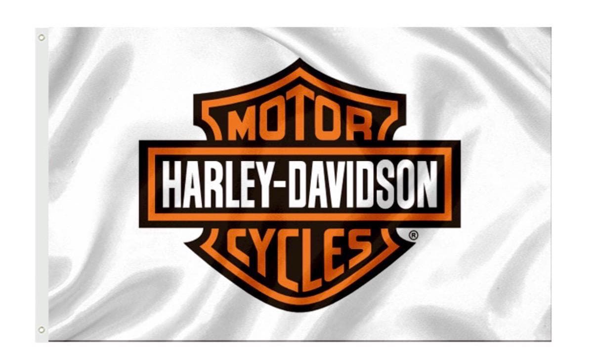 Harley Davidson Motorcycle Enthusiast 3x5 ft Flag/Banner Garage Wall Banner