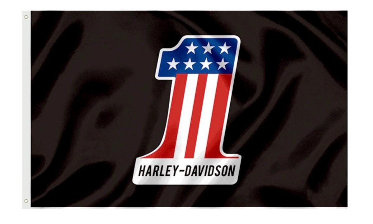 Harley Davidson Motorcycle Enthusiast 3x5 ft Flag/Banner Garage Wall Banner