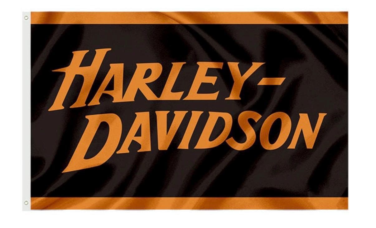 Harley Davidson Motorcycle Enthusiast 3x5 ft Flag/Banner Garage Wall Banner