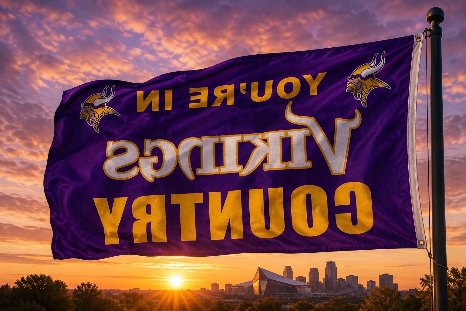 Minnesota Vikings 3x5 foot Flag/Banner