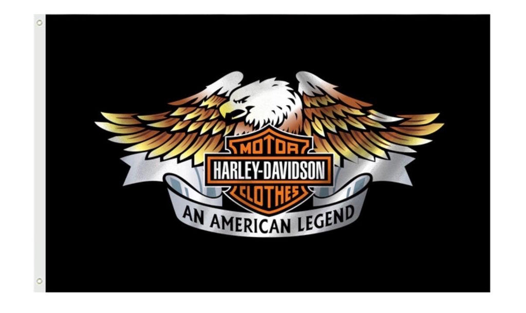 Harley Davidson Motorcycle Enthusiast 3x5 ft Flag/Banner Garage Wall Banner