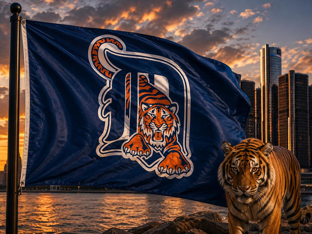 Detroit Tigers MLB baseball 3x5 foot Flag/Banner