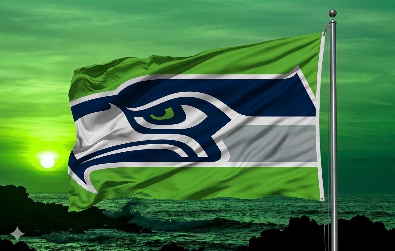 Seattle Seahawks 3x5 foot Flag/Banner