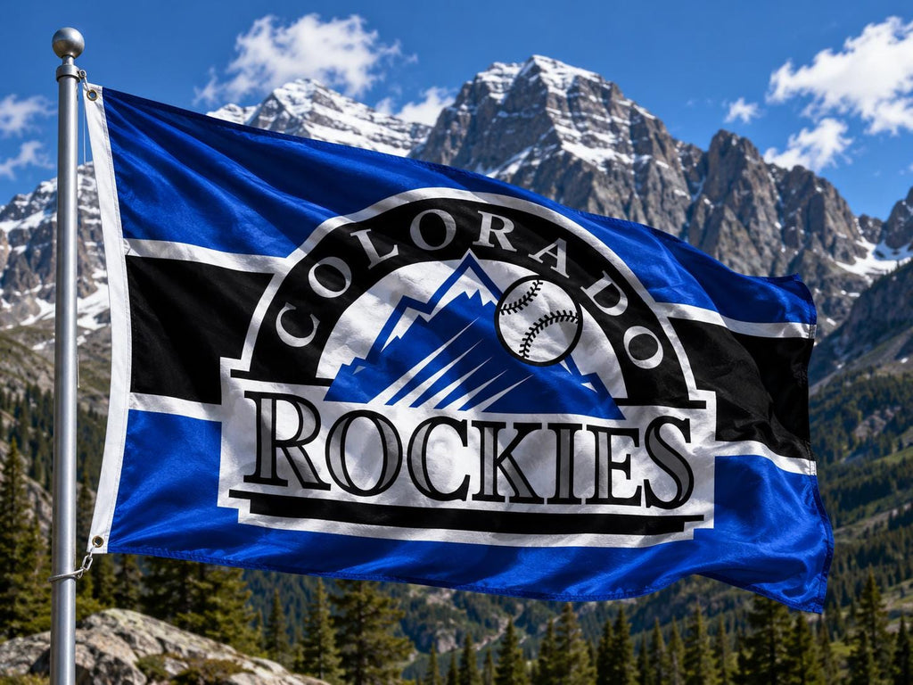 Colorado Rockies MLB baseball 3x5 foot Flag/Banner