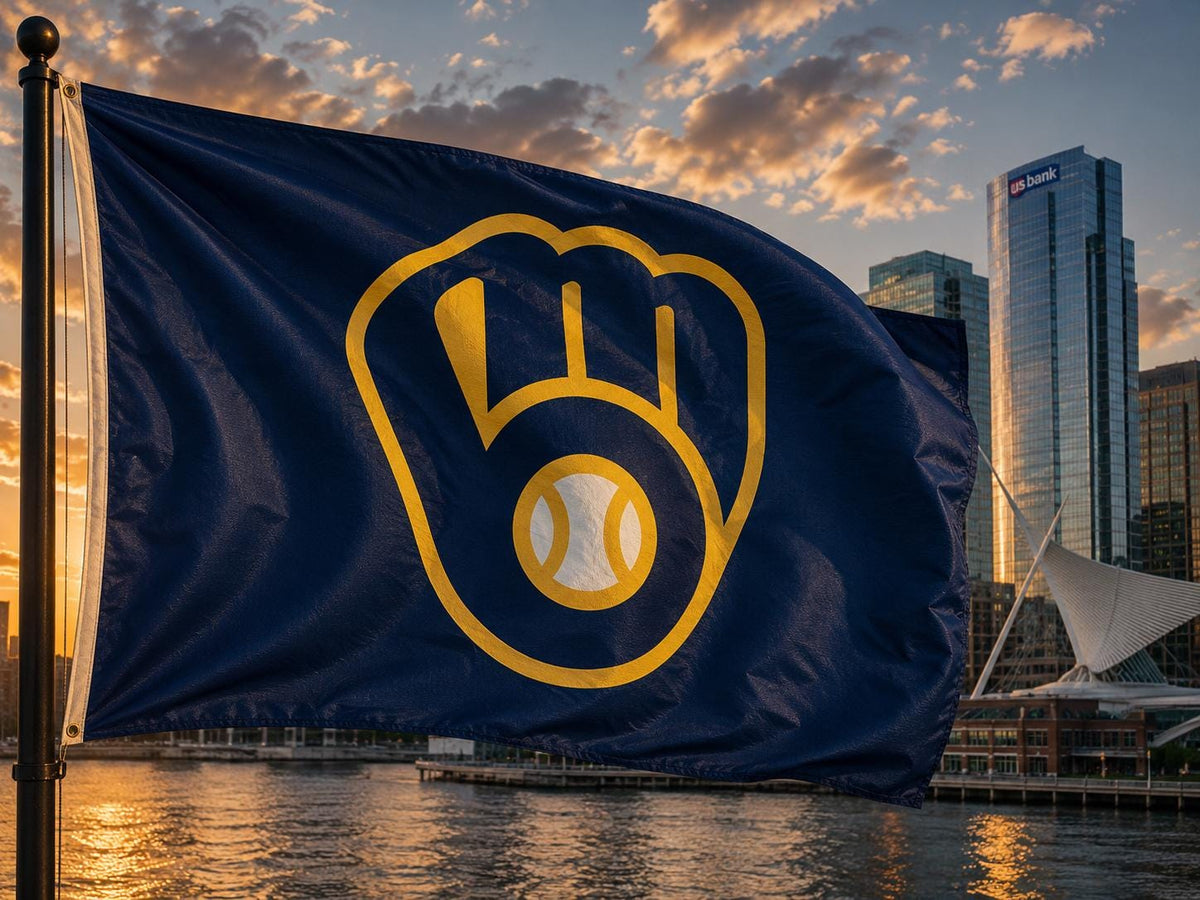 Milwaukee Brewers MLB baseball 3x5 foot Flag/Banner