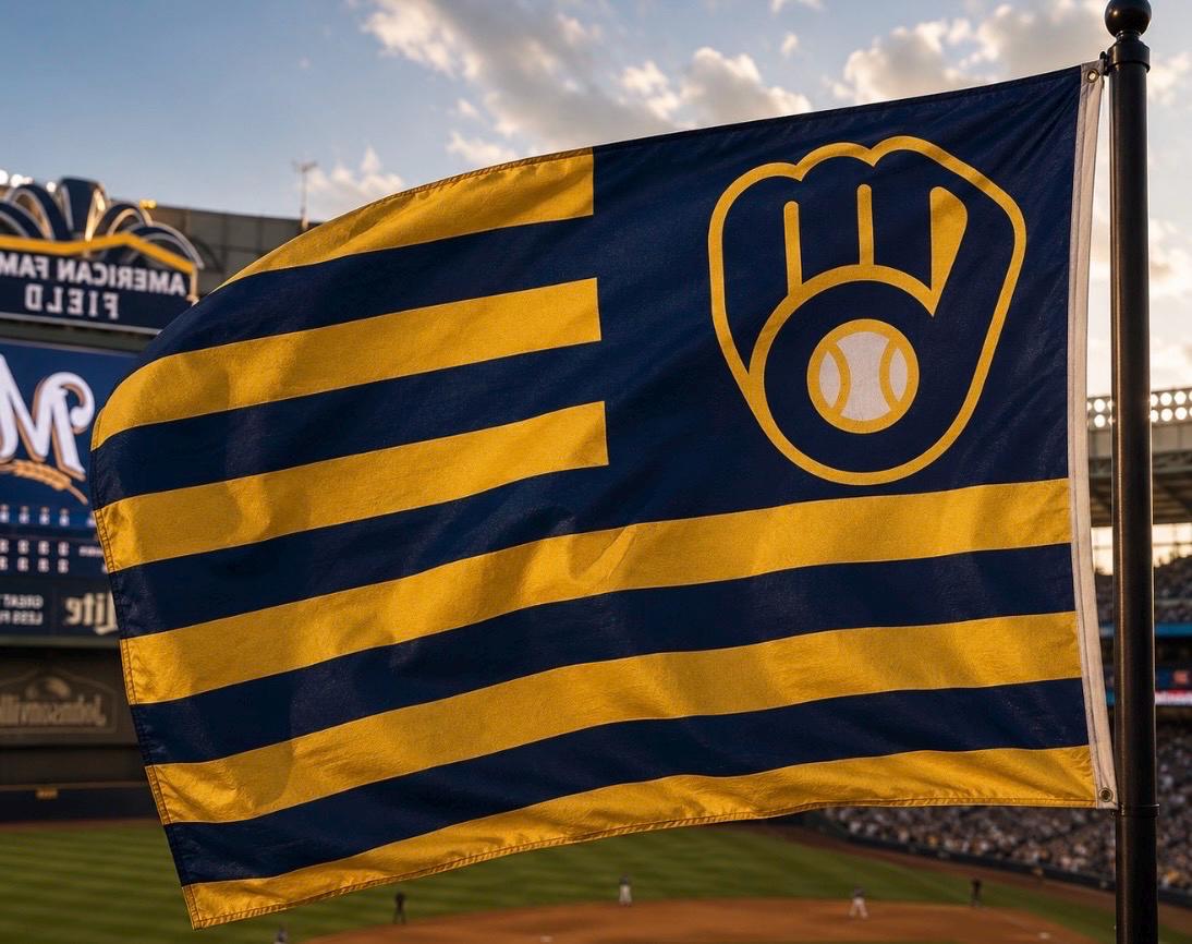 Milwaukee Brewers MLB baseball 3x5 foot Flag/Banner