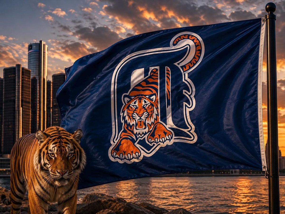 Detroit Tigers MLB baseball 3x5 foot Flag/Banner