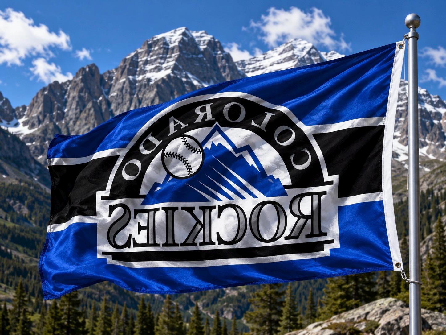 Colorado Rockies MLB baseball 3x5 foot Flag/Banner