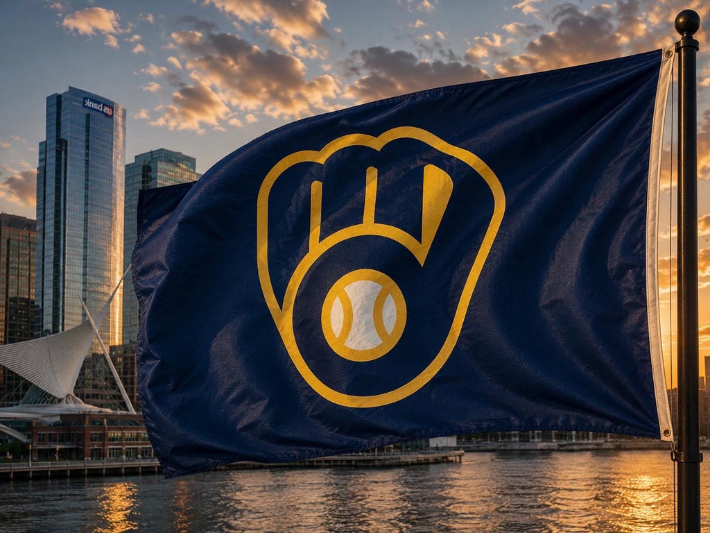 Milwaukee Brewers MLB baseball 3x5 foot Flag/Banner