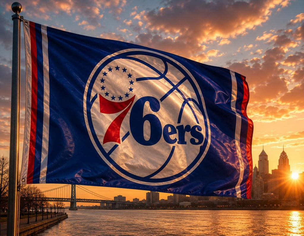 Philadelphia 76ers 3x5 foot NBA FLAG/Banner. Brand new