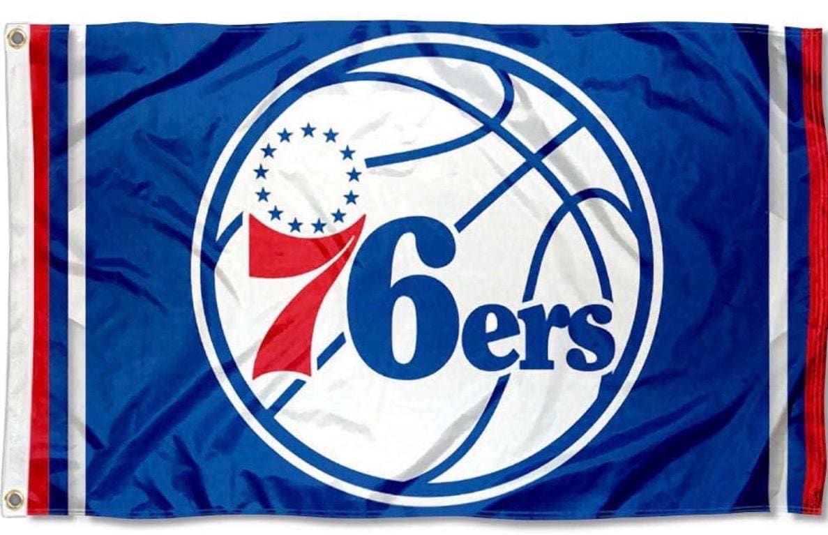 Philadelphia 76ers 3x5 foot NBA FLAG/Banner. Brand new