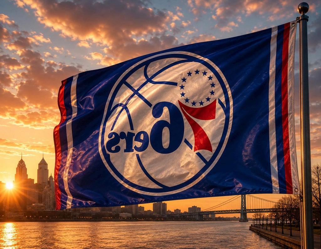 Philadelphia 76ers 3x5 foot NBA FLAG/Banner. Brand new