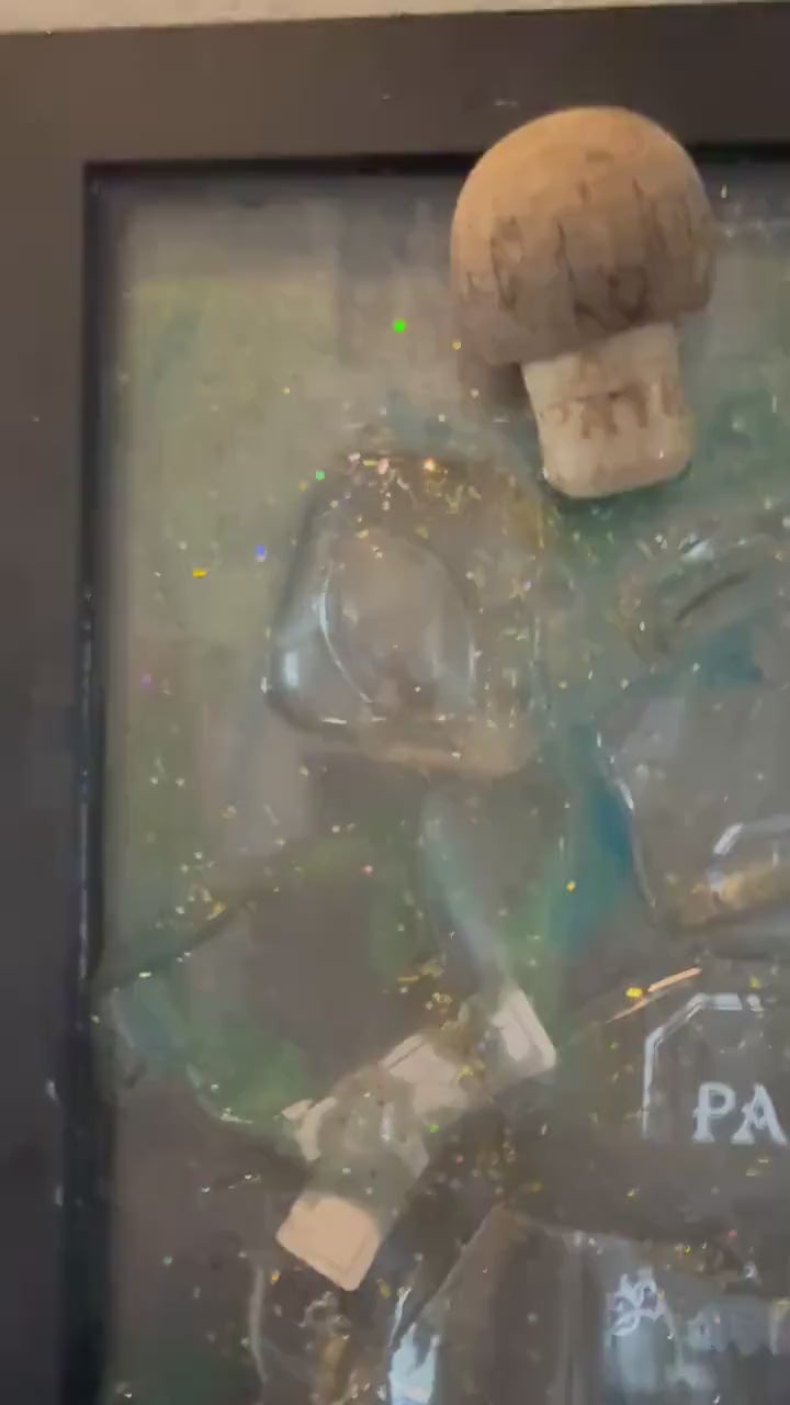 Patron Tequila  broken bottle wall art