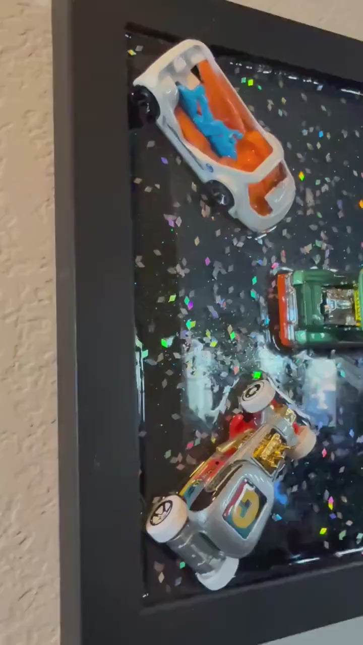 Hot Wheels Wall art.