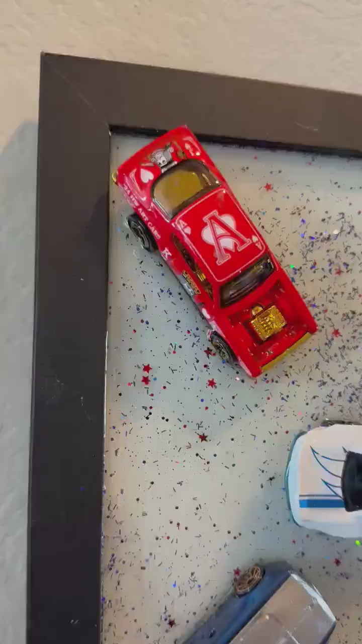 Hot Wheels Wall art.